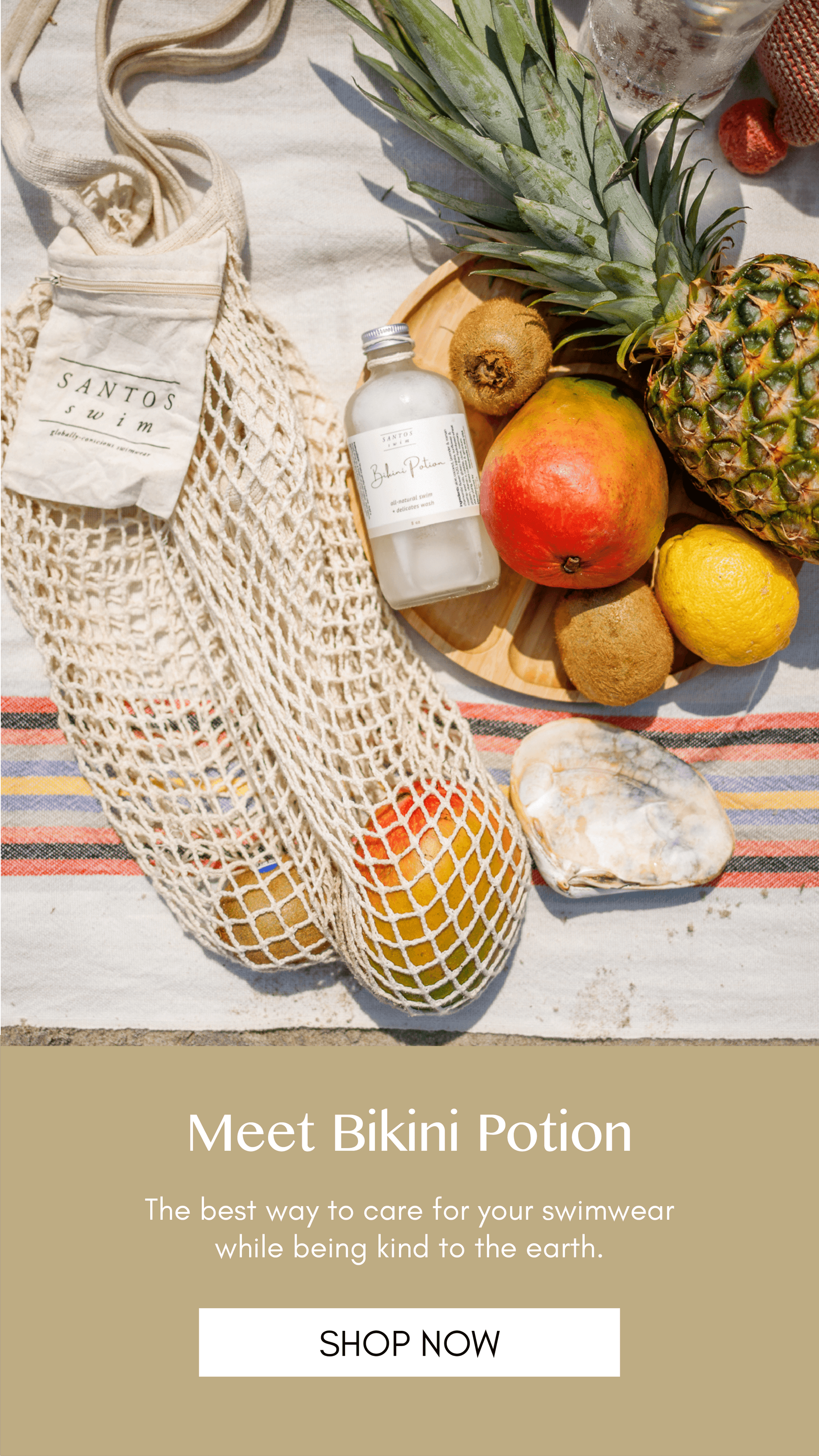 Santos Swim globally conscious swimwear inspired by world travels